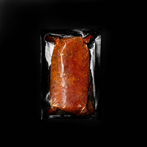 Bifteck français mariné érable et chipotle